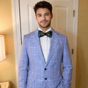 EUC Men's Banana Republic Tailored Slim Fit Linen Partially Lined Blazer 38 R